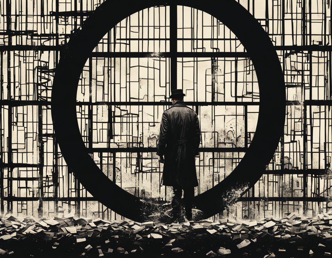 Vibrant Glass Prison Shatters in a Dazzling Inferno