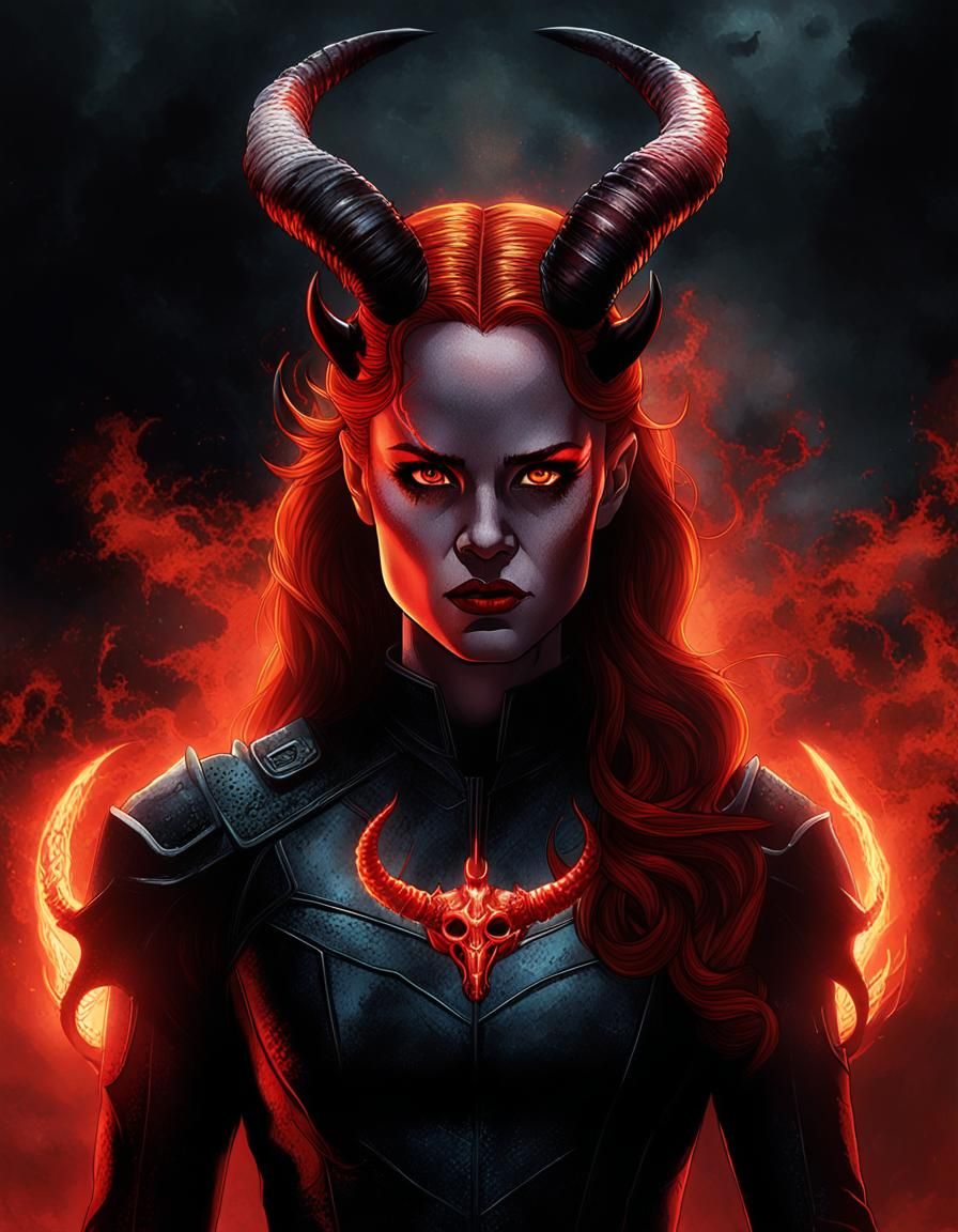 Madelaine Petsch as Satana Hellstrom in Comic Art