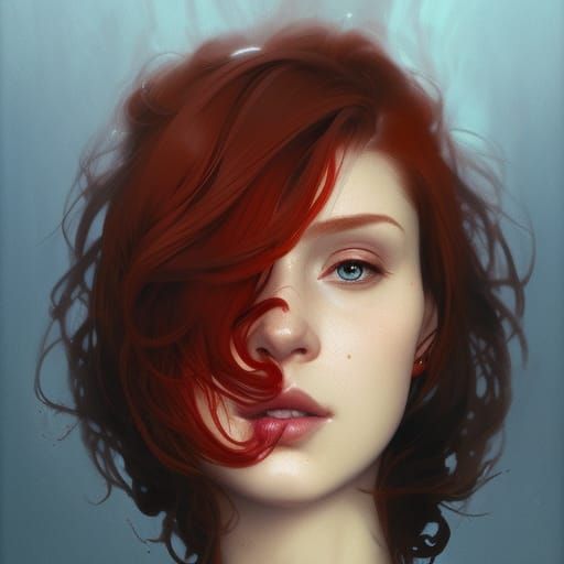 Passionate Kiss: Hyperdetailed Portrait in Digital Art Style