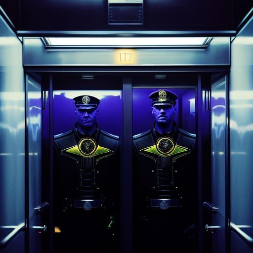 Tower of Terror Elevator Drop in Splash Art Style