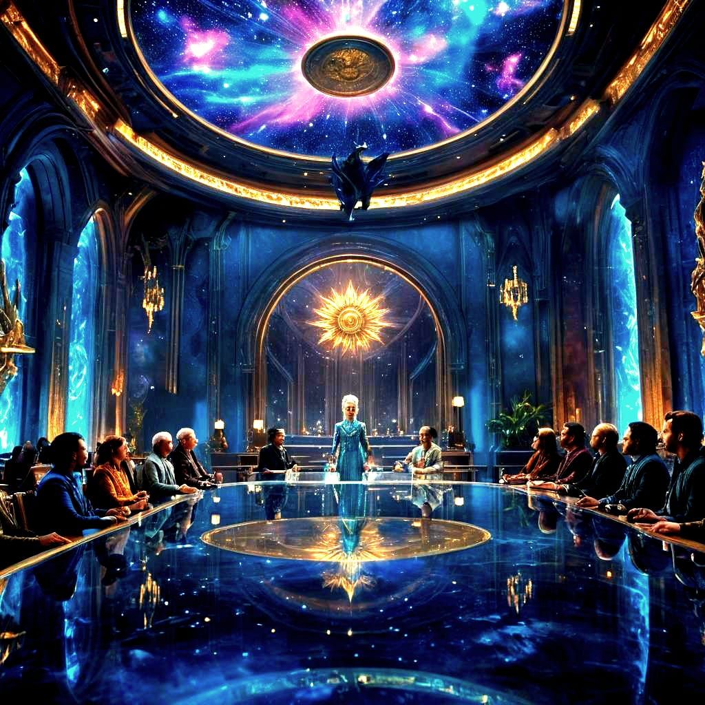 Galactic Federation Leaders Gather in the Great Hall of Atla...