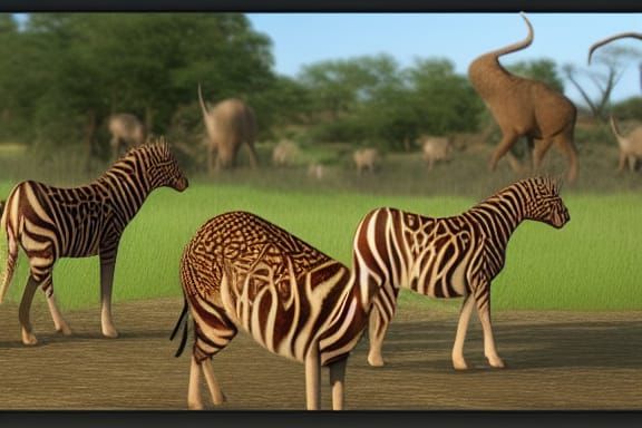 Safari Park: Realistic Mutant Animals in 8K