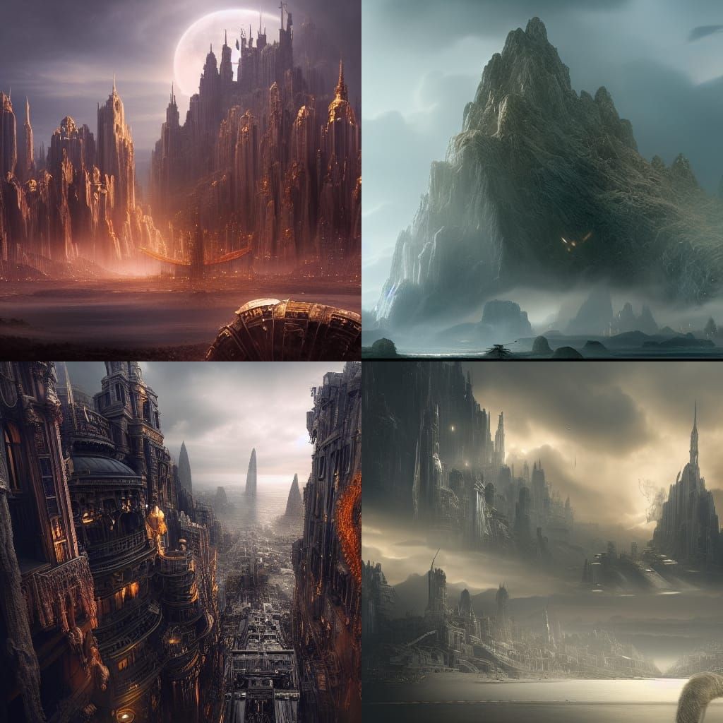Epic Electro in a Detailed Digital Matte Painting