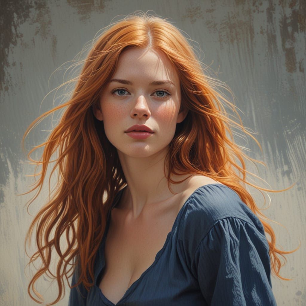 With your long (red)blond hair and your eyes of blue, the on...