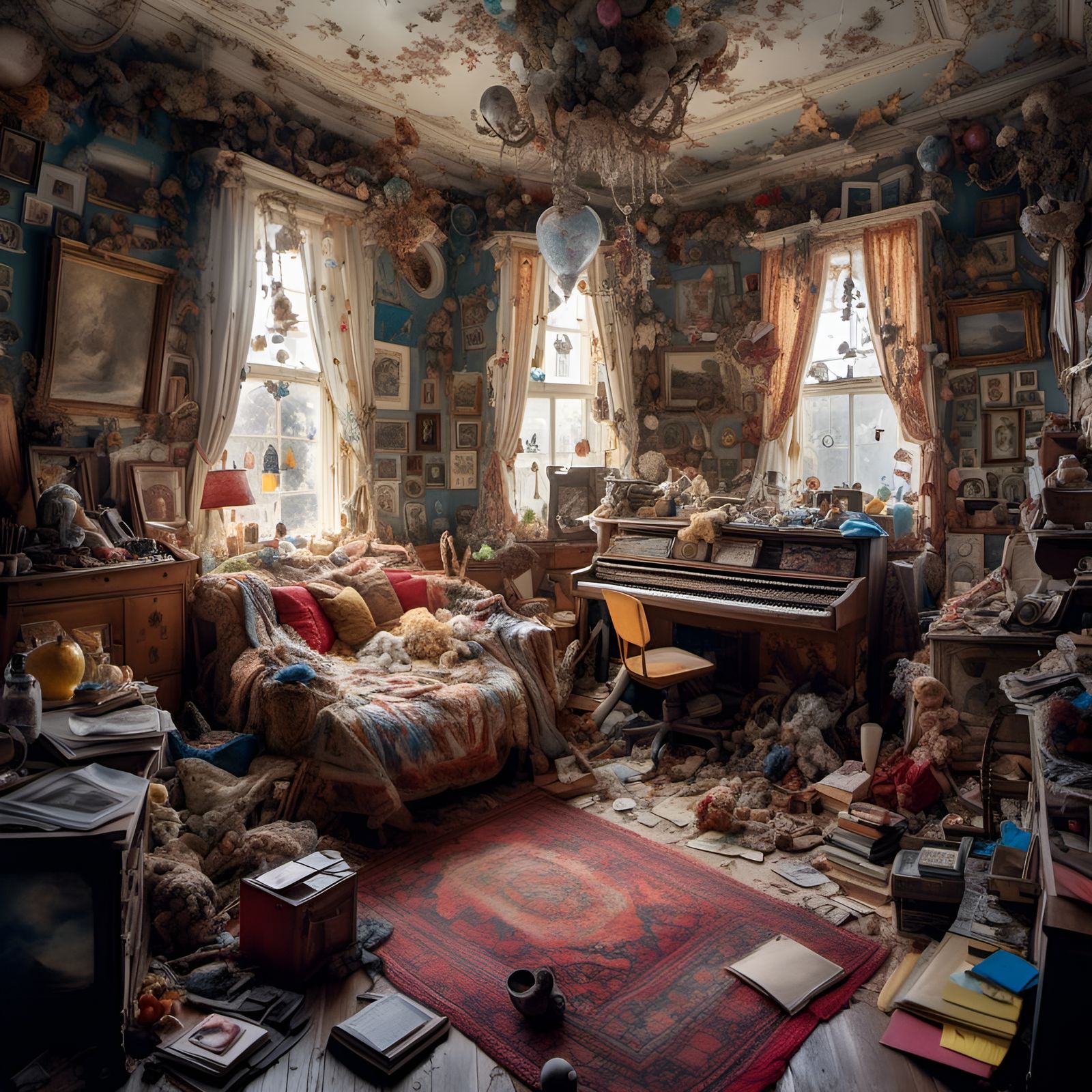 Eye Reflecting Happiness in Hyperreal Photo