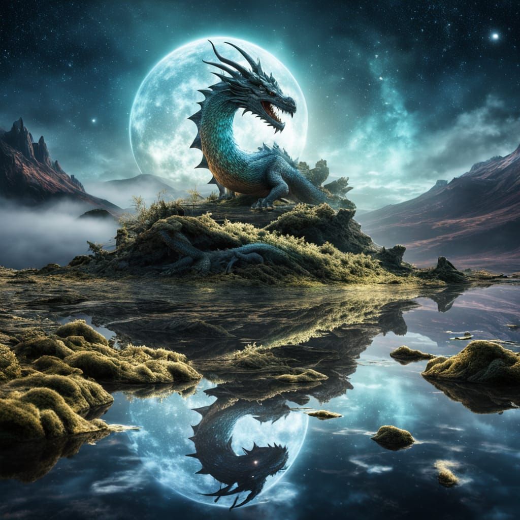 Celestial Dragon Envelops Isle of Skye in Shimmering Hues