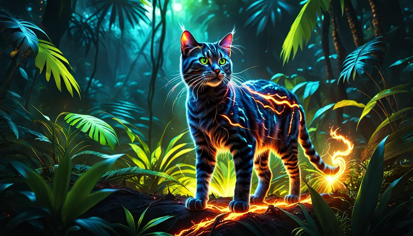 Nuclearpunk Jungle Cat in High Definition