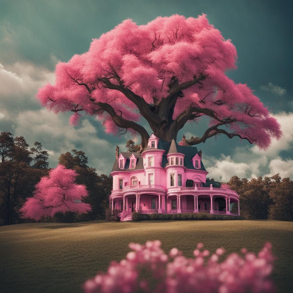 The Mansion Encircles the oldest remaining Truffula Tree