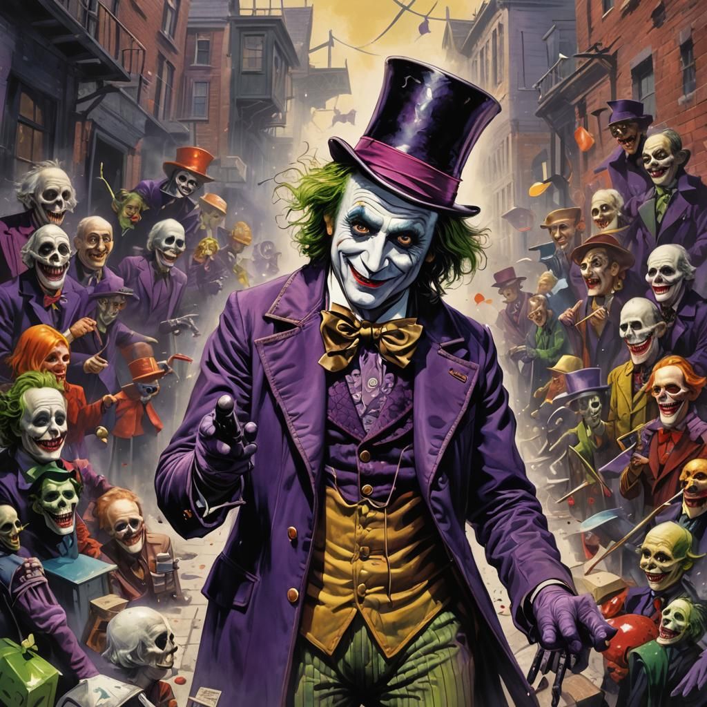 Sinister Willy Wonka Meets the Joker