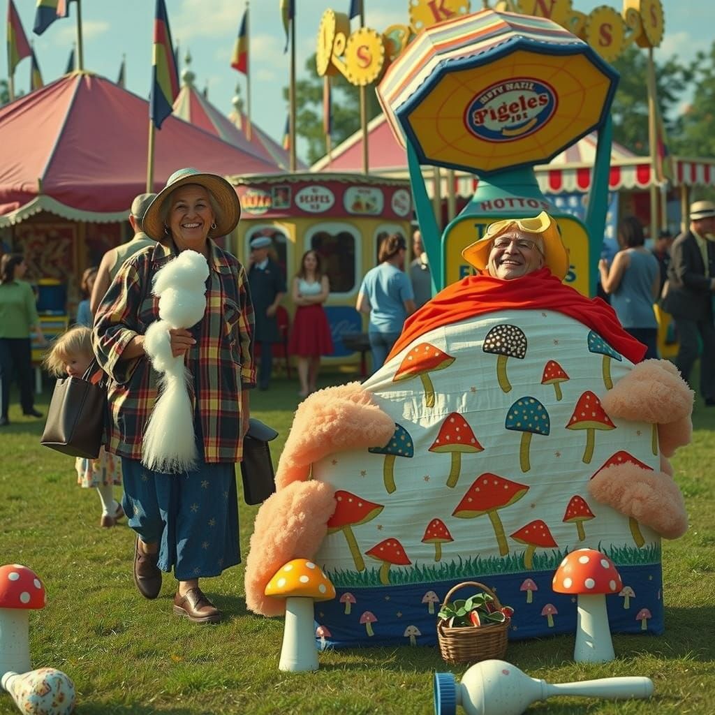 1930s Village Fete: Candy Floss & Toffee Apple