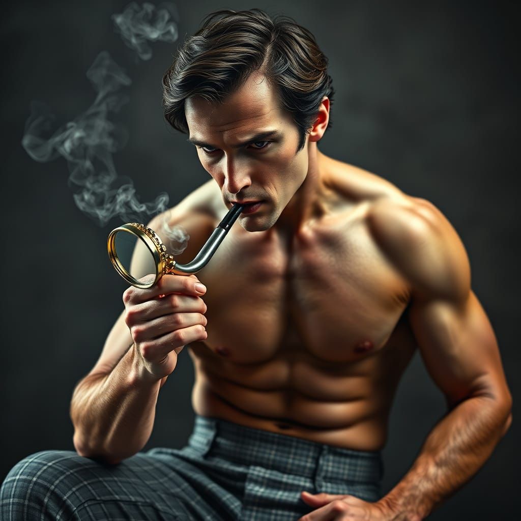 Sherlock in Hyperrealistic Cinematic Still Life