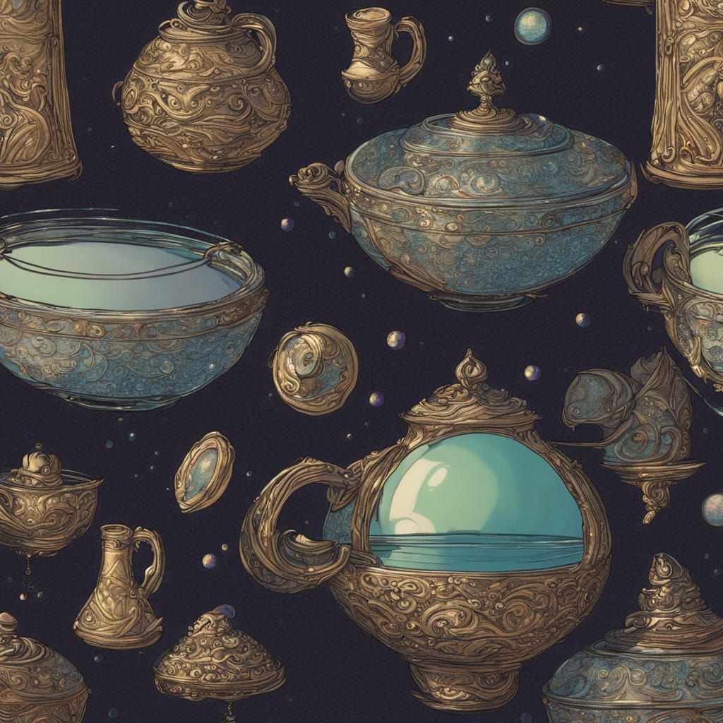 A fairy sat in a champagne glass