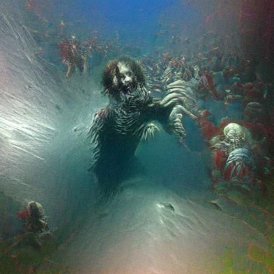 Horror Scene in Doré and Rutkowski Style