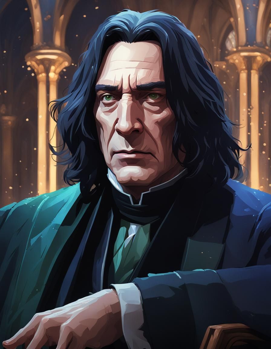 Detailed Portrait of a Man in Art Nouveau Style