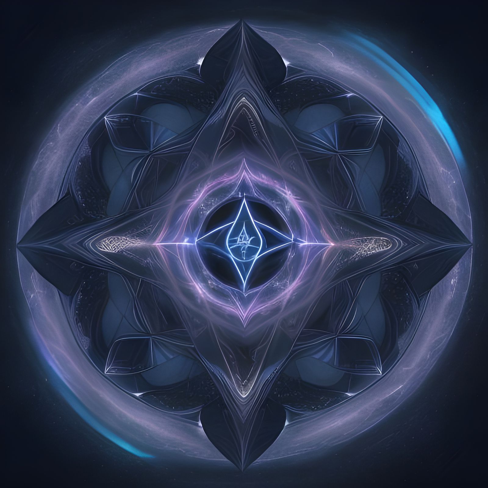 Michael, Leader of Archangels in Dark Surreal Style