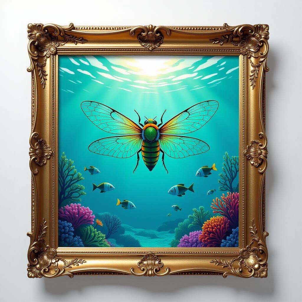 Enchanting Nature Scene Inspired by Cicada Song