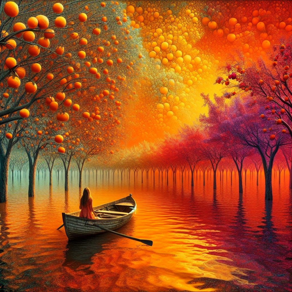 River Dream with Tangerine Trees and Kaleidoscope Eyes