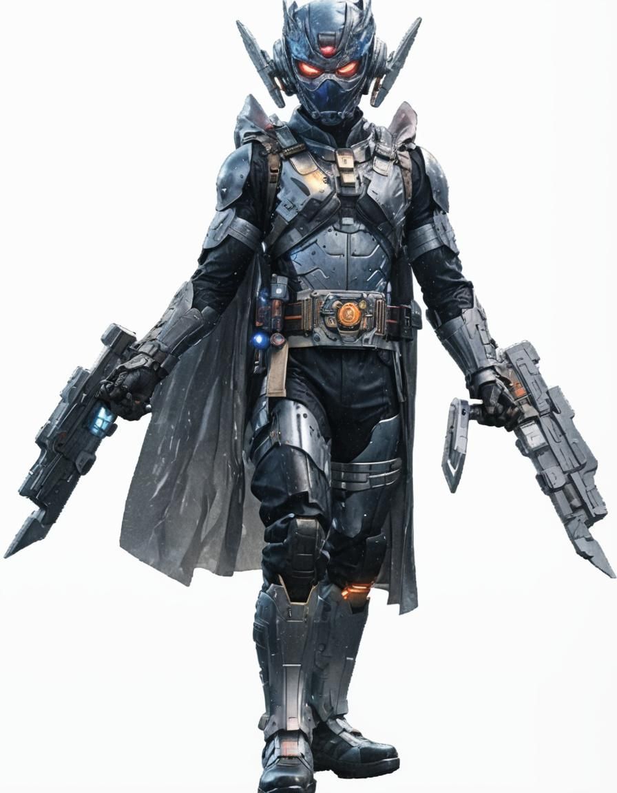 Masked Hero on Tokyo Rooftop in Urban Fantasy Style