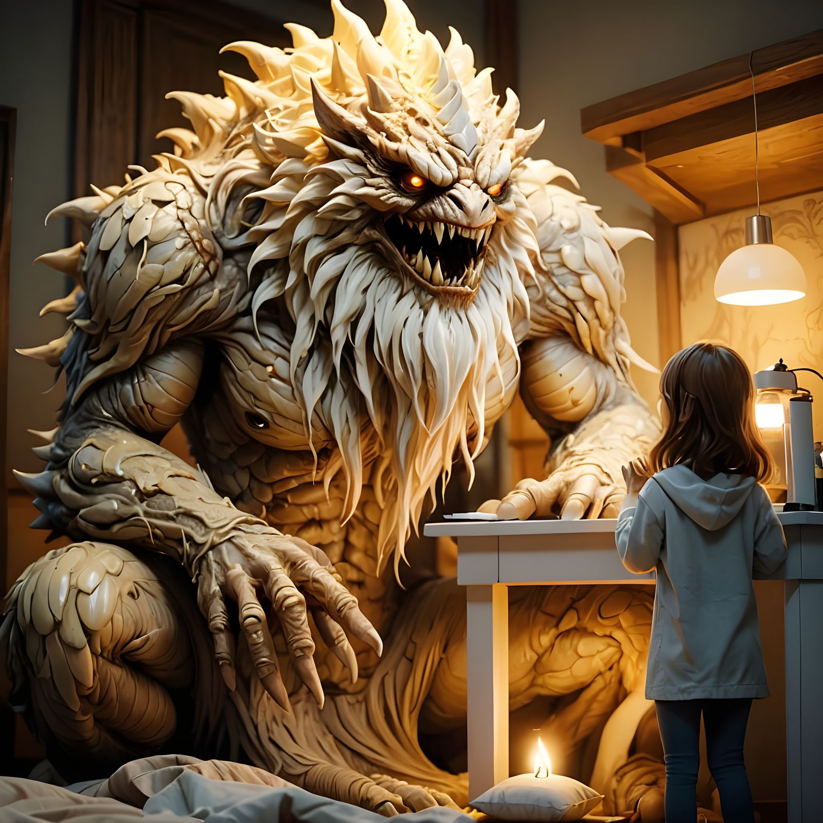 Gentle Monster Sits Beside a Person