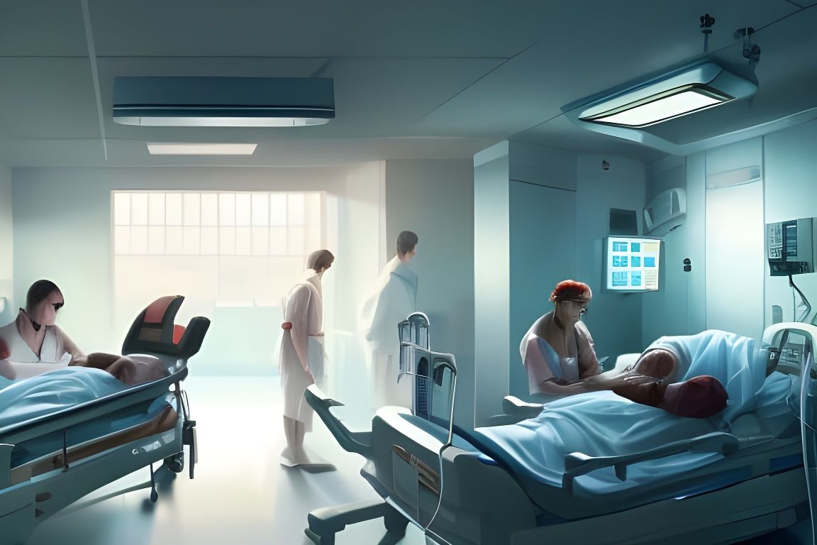 Hyperdetailed ICU Scene in Digital Art Style