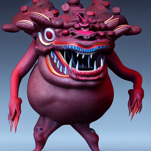Chinese Folklore Monster Rendered in CGI