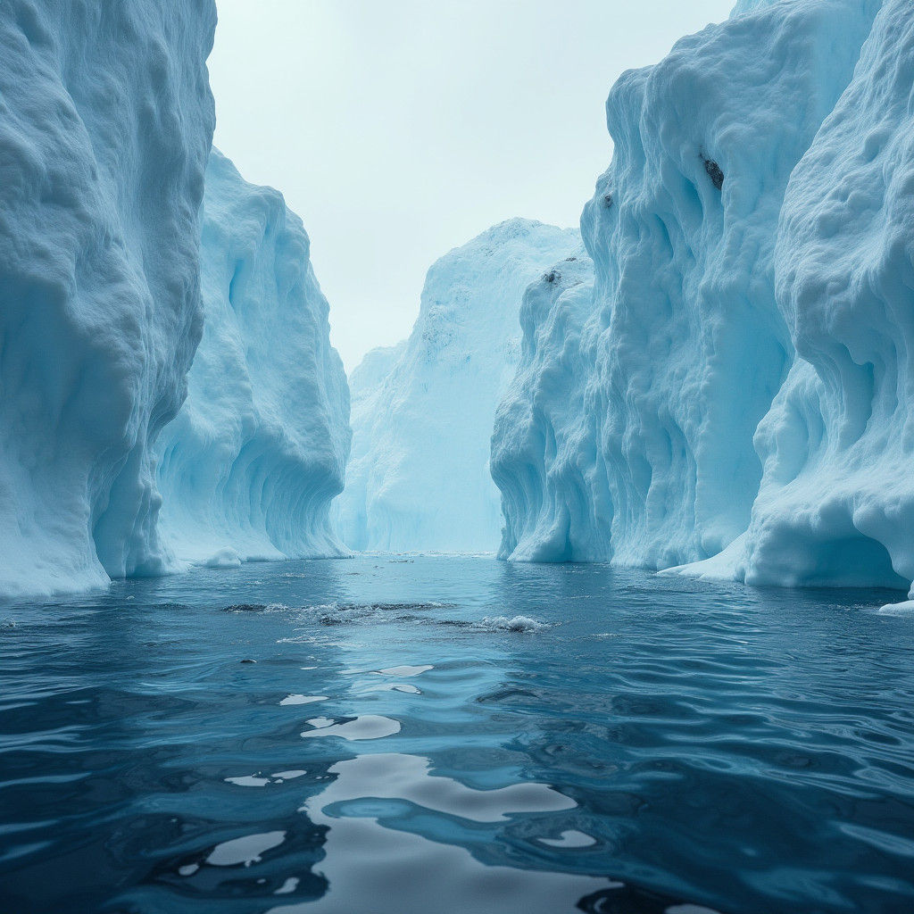 Hyperrealistic 4K Photograph of Antarctica Landscape