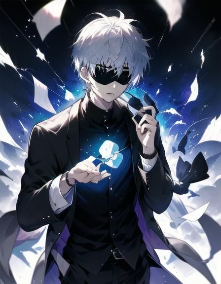 Gojo Satoru with Blindfold in Eternum Style