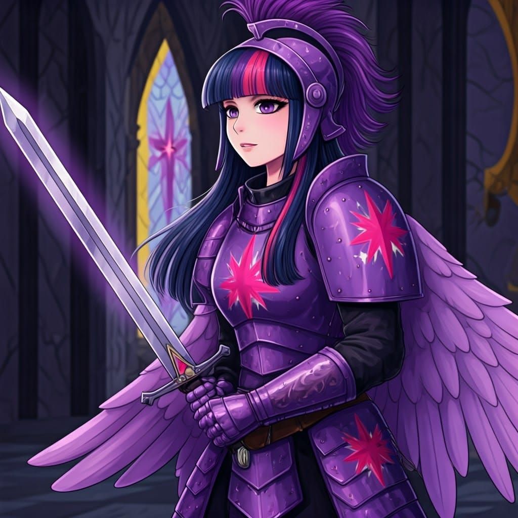 Princess Twilight Sparkle as Castle Guard in Armor