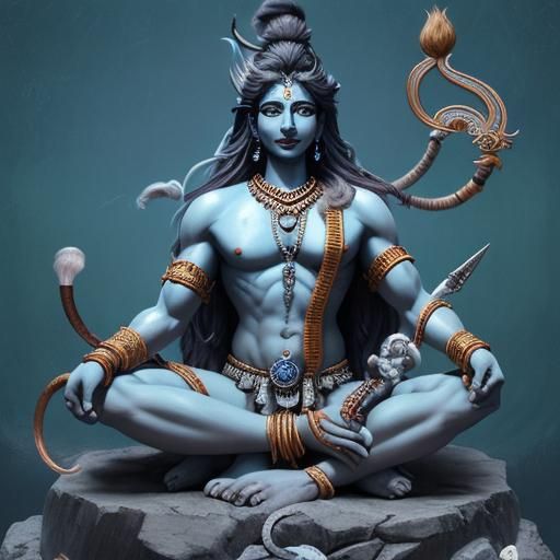 Serene Shiva: A Digital Interpretation