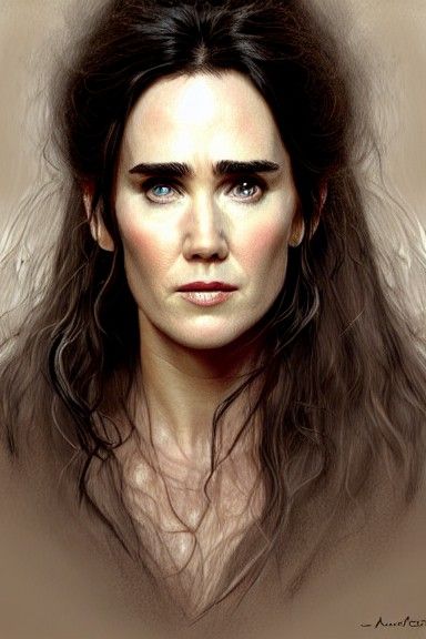 Jennifer Connelly in Labyrinth: Digital Art Portrait