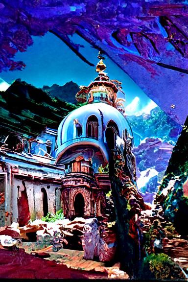 Nepal Monastery Concept Art in 8K Resolution
