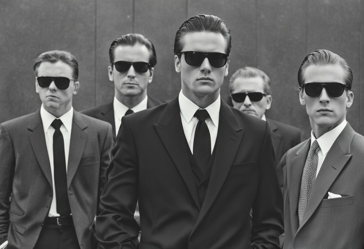 Business Security: Sharply Dressed Guards in Office