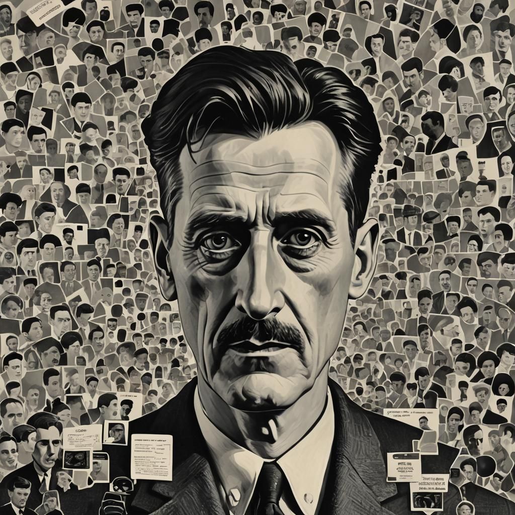 Dystopian Mass Surveillance Concept Art