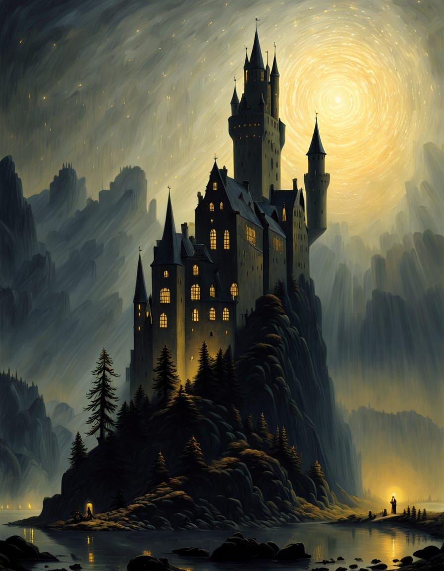 Magical Castle of Lights in Friedrich Style