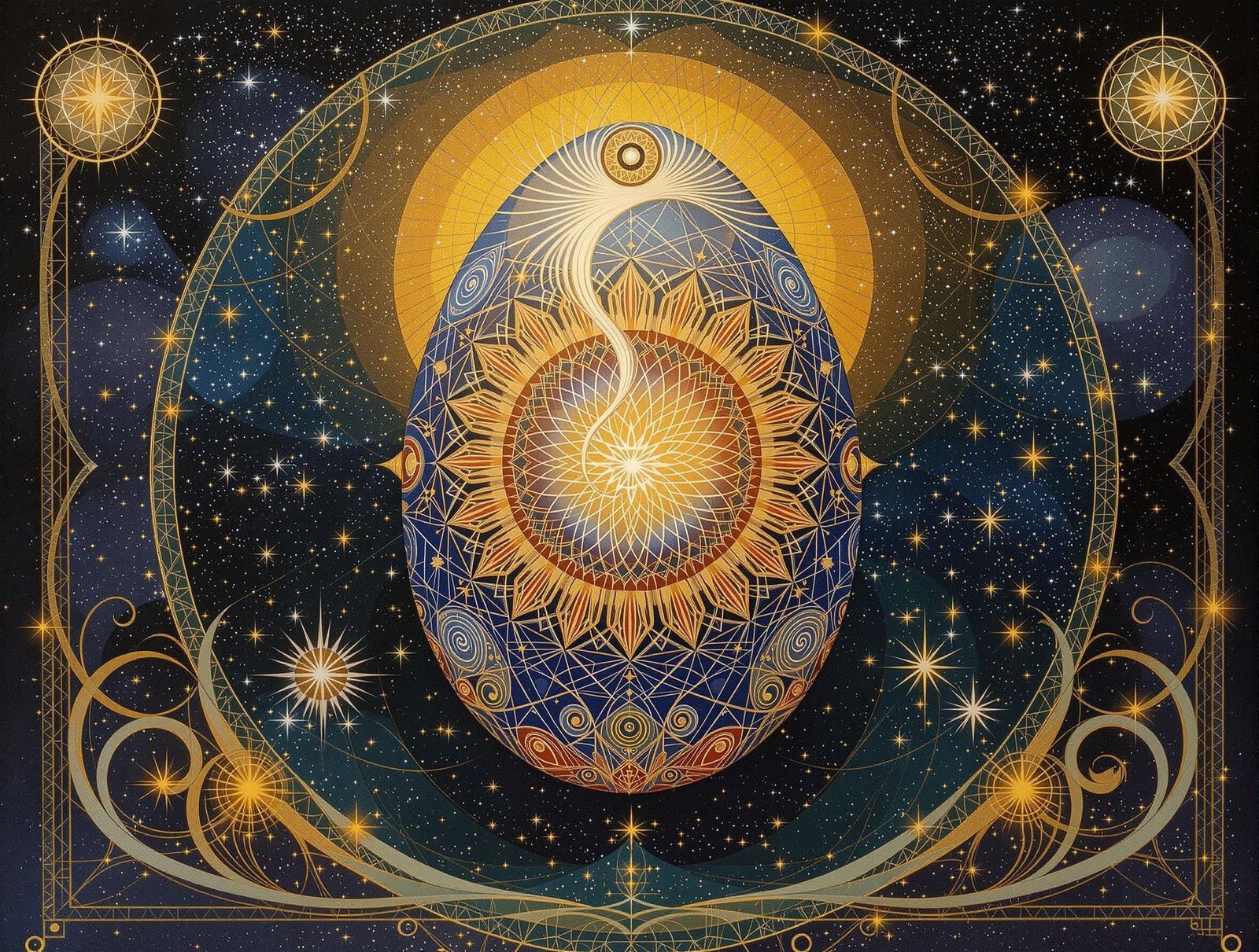 Ethereal Visionary Art of Regeneration and Infinite Journey