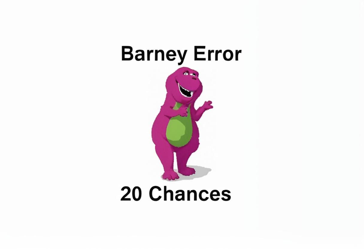Abstract AI Generated Barney Error