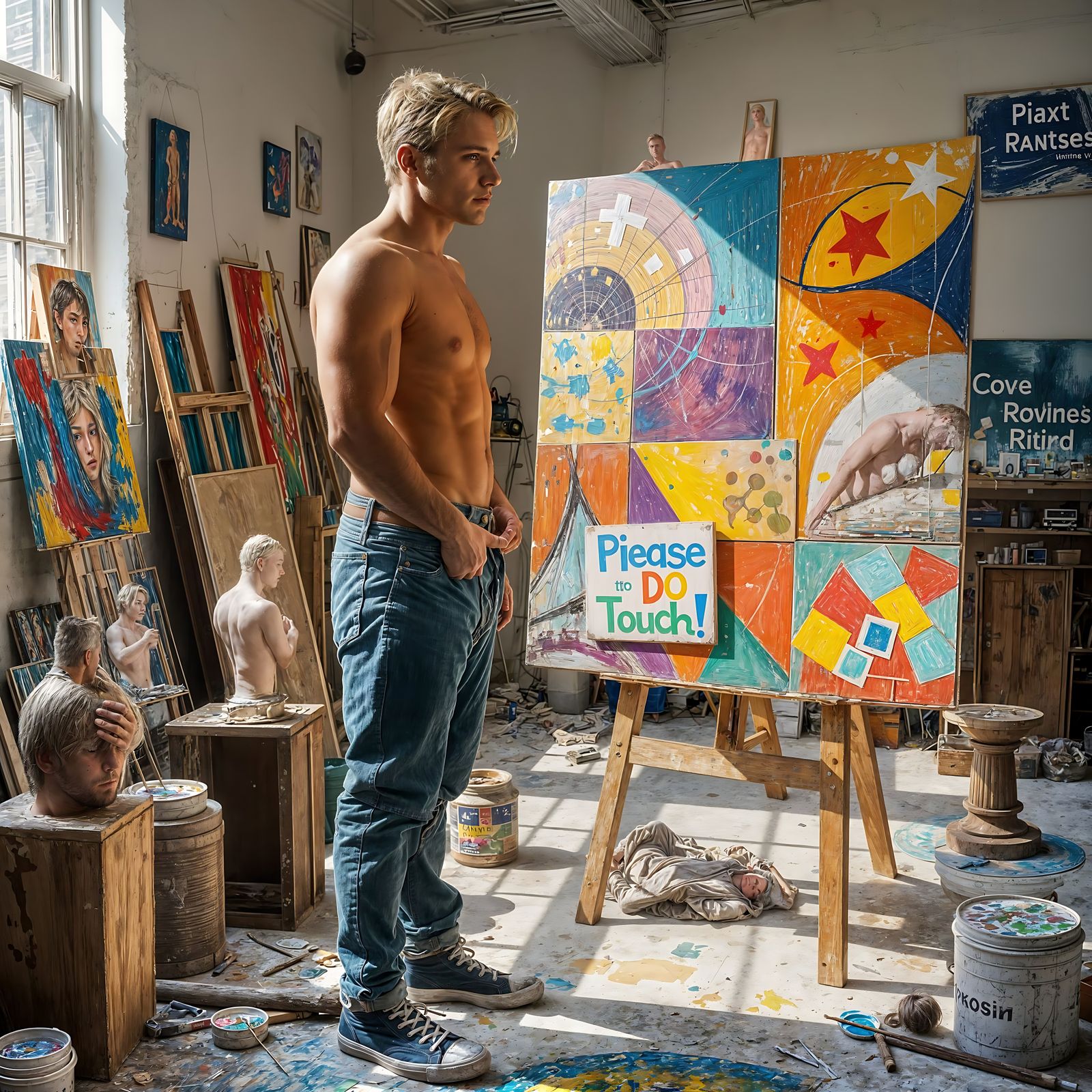 Tactile Masterpiece by Handsome Artist in New York Loft