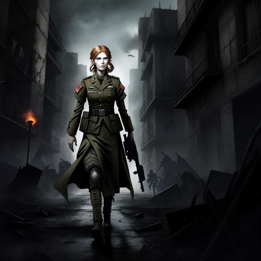 Eldritch Dystopian General: A Signed Portrait