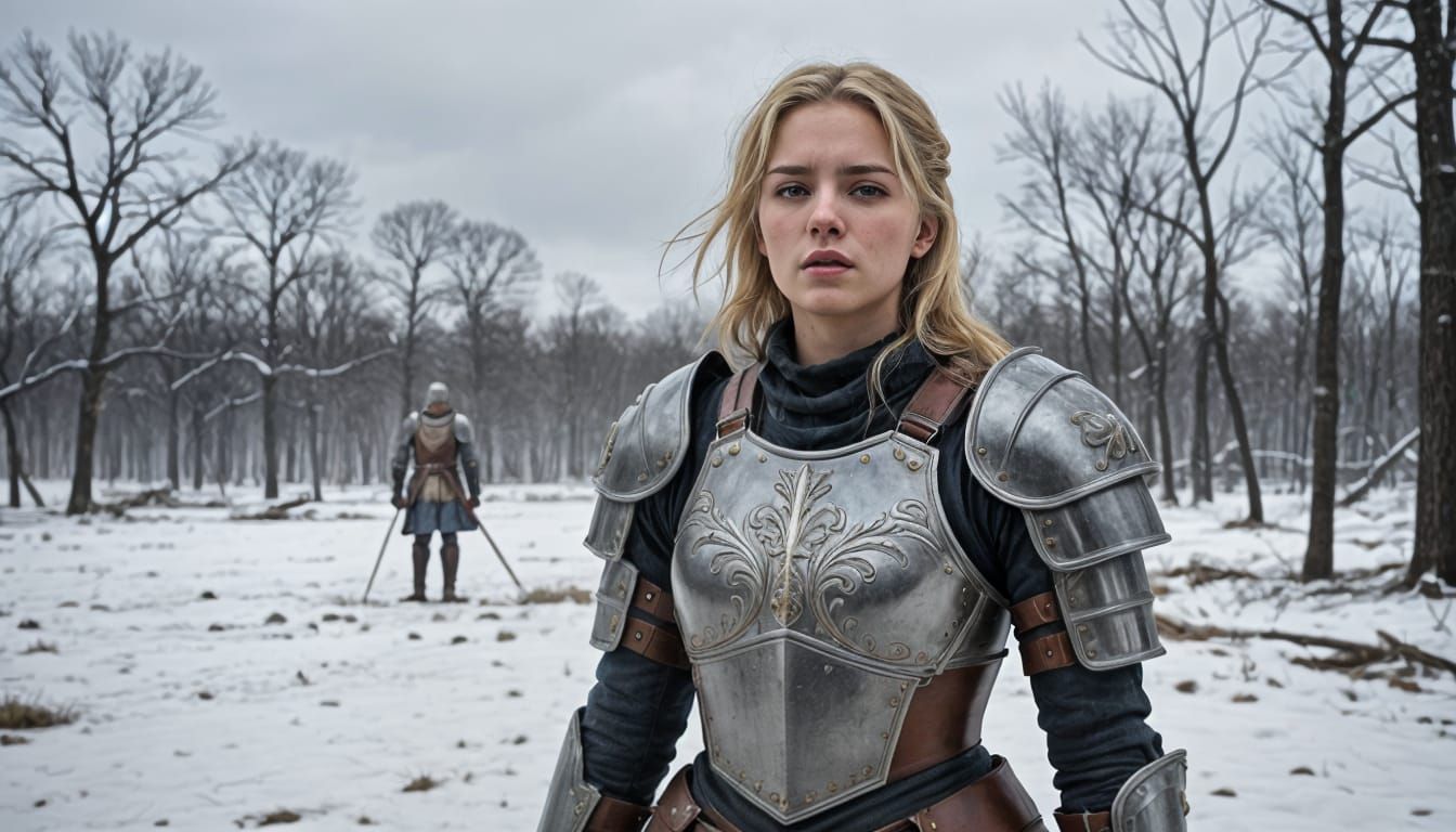 Medieval Romance Amidst Battle Ruins