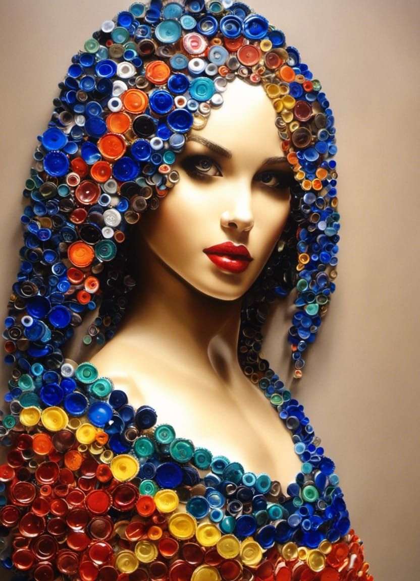 Bottle Caps Painting