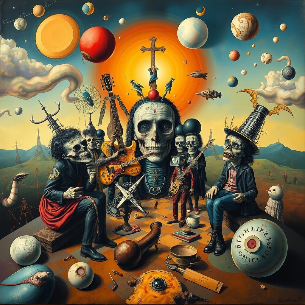 Surrealist Punk Faith in Dali Style