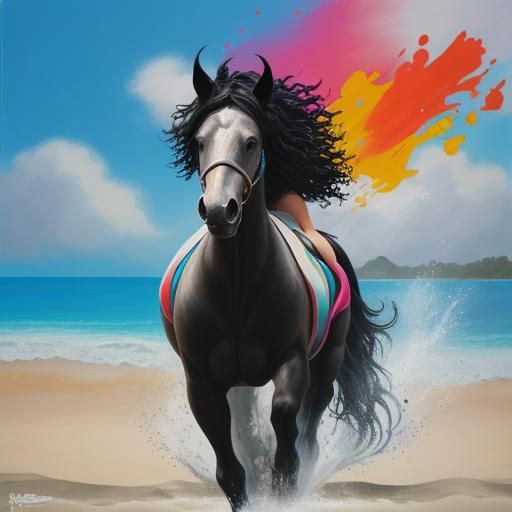 Utopian Freedom: Horse and Woman in Graffiti Art