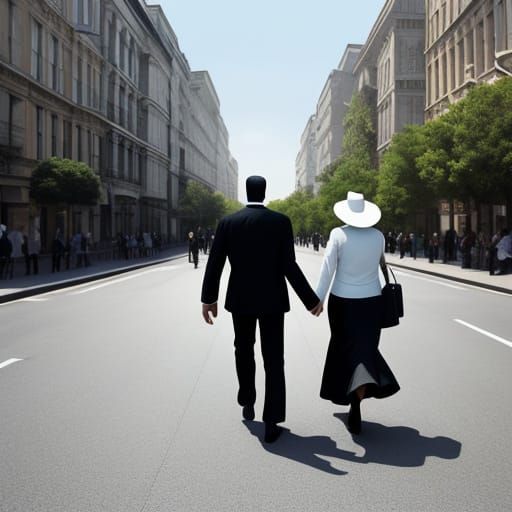 Whimsical Surreal Figures in Motion