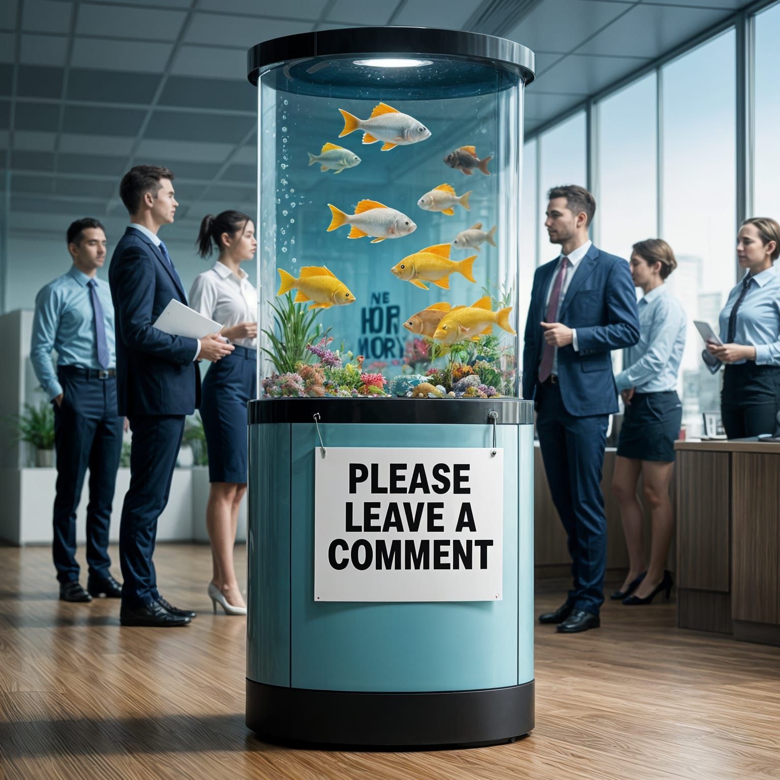 Office Water Cooler in Tropical Paradise