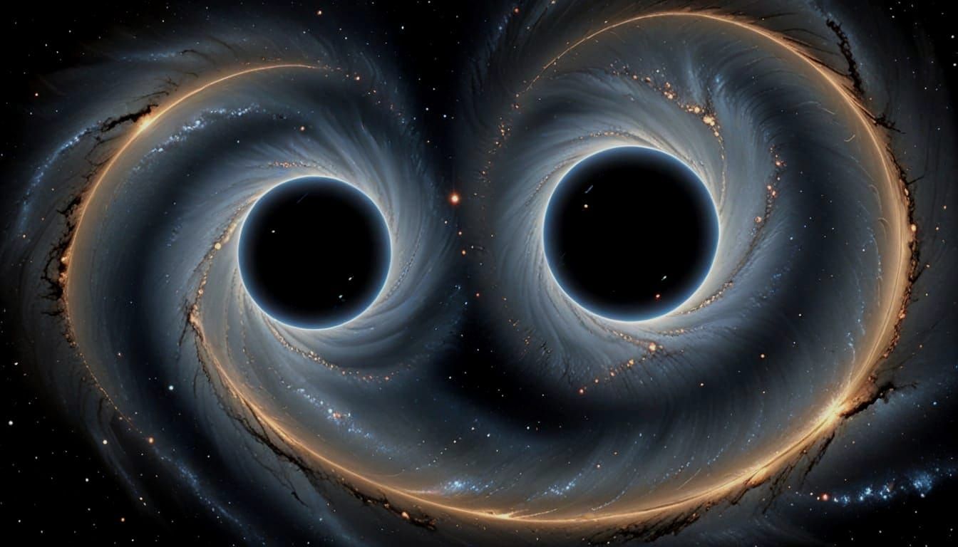 Cosmic Black Hole Merger Creates Resonant Gravitational Wave...