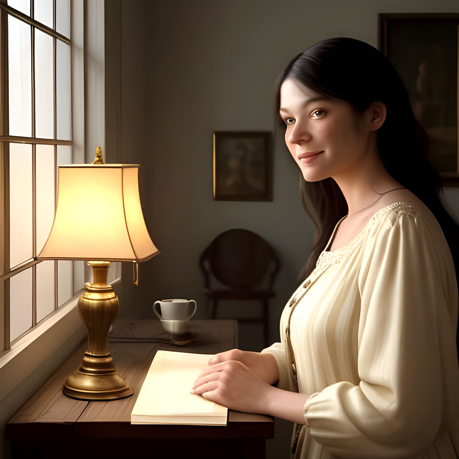 Cozy Domestic Scene in Soft Lighting