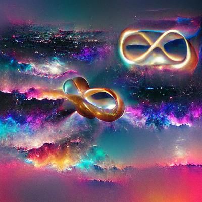 Abstract Interwoven Infinity Design