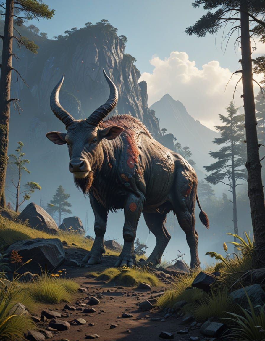 Vast Volcanic Landscape Erupts in Dramatic 8k Digital Art