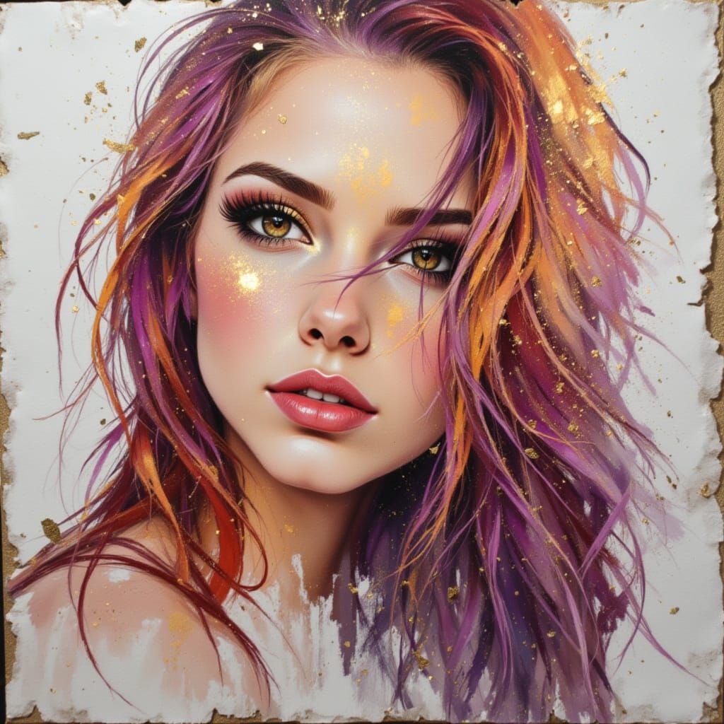 AI Generated Image with Black and Gold Style