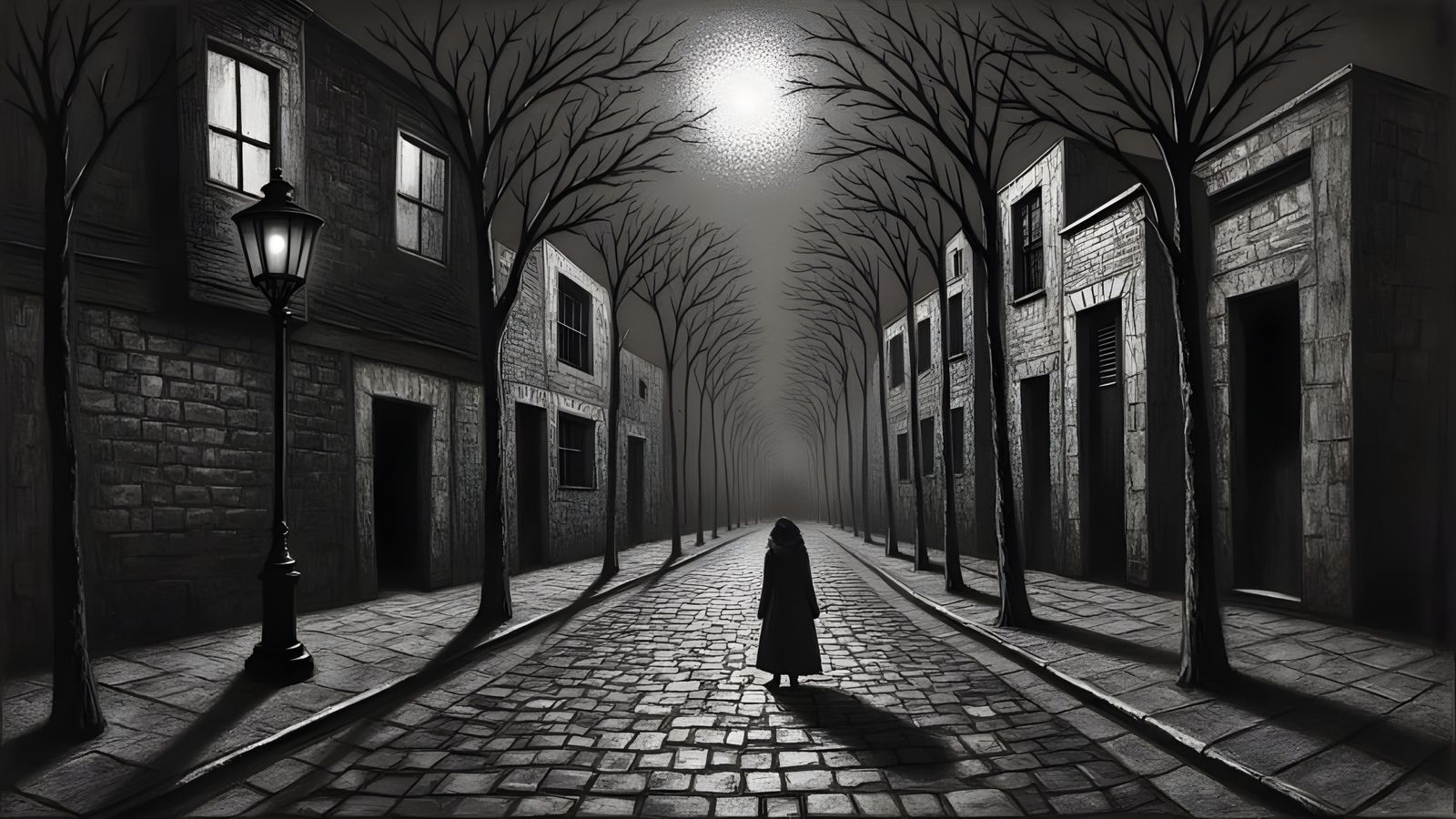 Mysterious Cityscape at Dusk, Inspired by Bob Dylan's Classi...